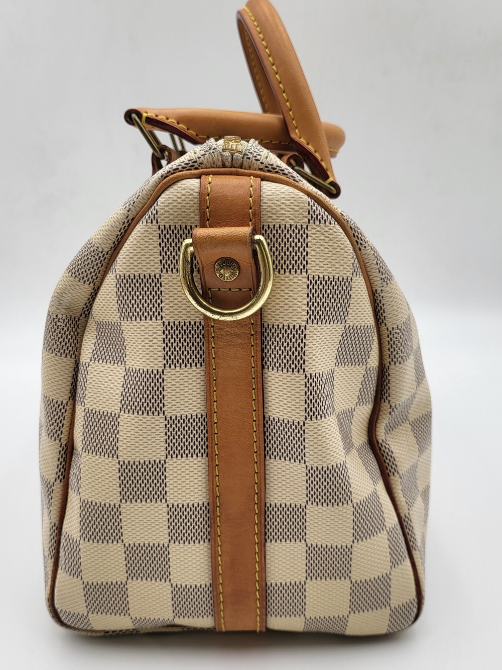 LOUIS VUITTON Damier Azur Speedy Bandouliere 25, Auth w/COA - Picture 3 of 16